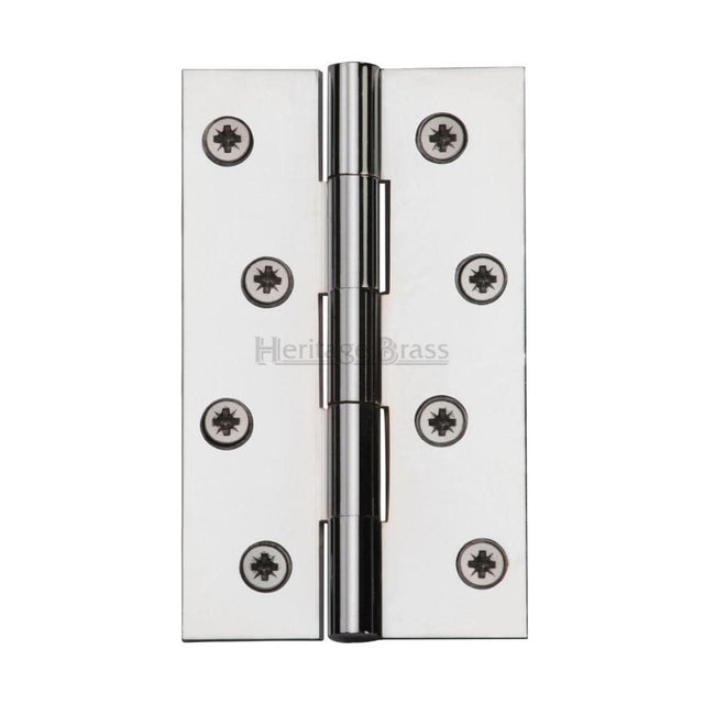 Heritage Brass Hinges Polished Chrome / Extruded Brass Hinge / 4" x (102mm) Heritage Brass - Hinge Brass 4" x 2 3/8" Polished Chrome Finish