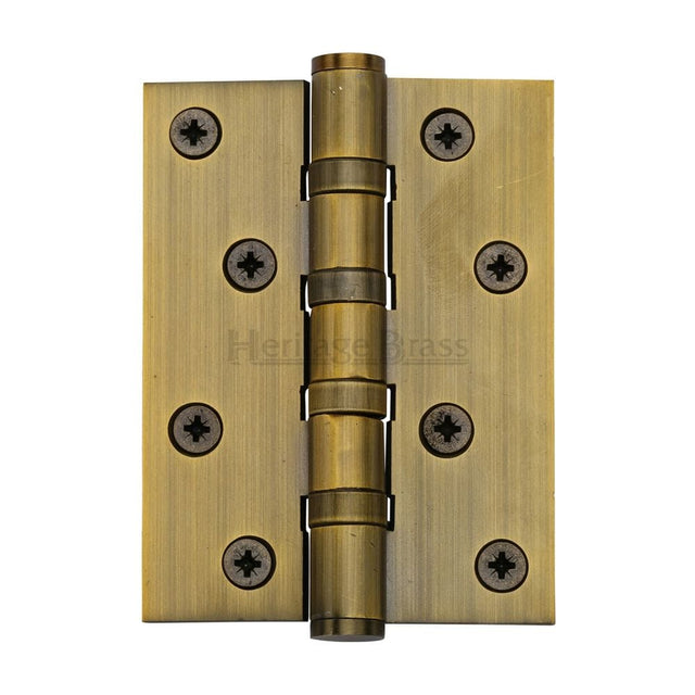 Heritage Brass Hinges Antique Brass / Ball Bearing Hinges / 4" x (102mm) Heritage Brass - Hinge Brass with Ball Bearing 4" x 3" Antique Brass Finish