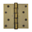 Heritage Brass Hinges Antique Brass / Ball Bearing Hinges / 4" x (102mm) Heritage Brass - Hinge Brass with Ball Bearing 4" x 4" Antique Brass Finish