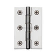 Heritage Brass Hinges Polished Chrome / Washered Hinges / 3" (76mm) Heritage Brass - Hinge Brass with Phosphor Washers 3" x 2" Polished Chrome Finish
