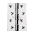 Heritage Brass Hinges Polished Chrome / Washered Hinges / 4" x (102mm) Heritage Brass - Hinge Brass with Phosphor Washers 4" x 2 5/8" Polished Chrome Finis