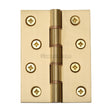 Heritage Brass Hinges Satin Brass / Washered Hinges / 4" x (102mm) Heritage Brass - Hinge Brass with Phosphor Washers 4" x 3" Satin Brass Finish