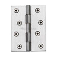 Heritage Brass Hinges Satin Chrome / Washered Hinges / 4" x (102mm) Heritage Brass - Hinge Brass with Phosphor Washers 4" x 3" Satin Chrome Finish