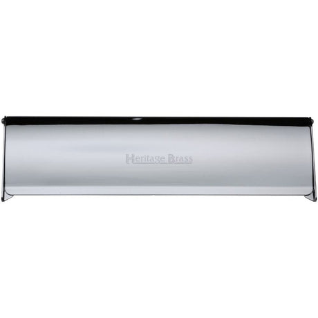 Heritage Brass Door Furniture Polished Chrome / Interior Letter Flap / 299 x 83mm (11 3/4" x 3 1/2") Heritage Brass - Interior Letterflap 11 3/4" x 3 1/2"Polished Chrome Finish