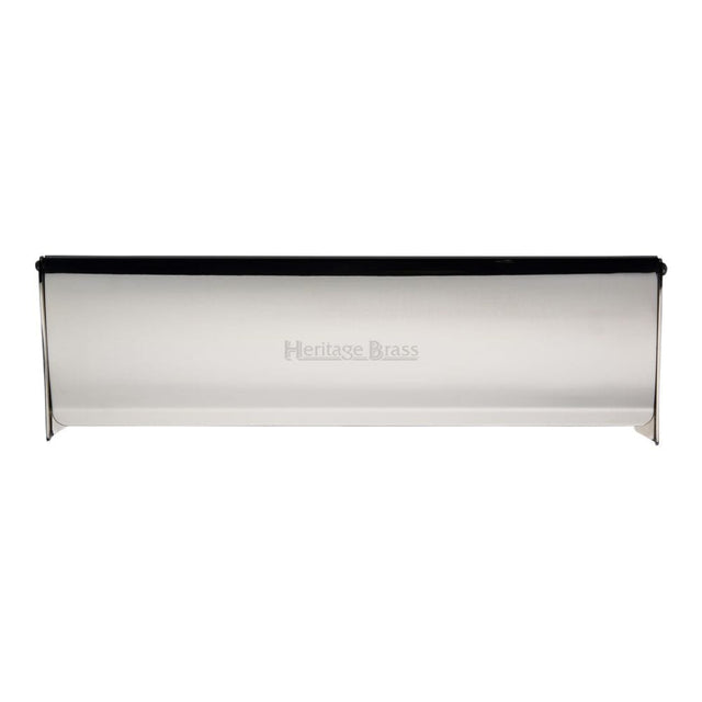 Heritage Brass Door Furniture Polished Nickel / Interior Letter Flap / 299 x 83mm (11 3/4" x 3 1/2") Heritage Brass - Interior Letterflap 11 3/4" x 3 1/2"Polished Nickel Finish