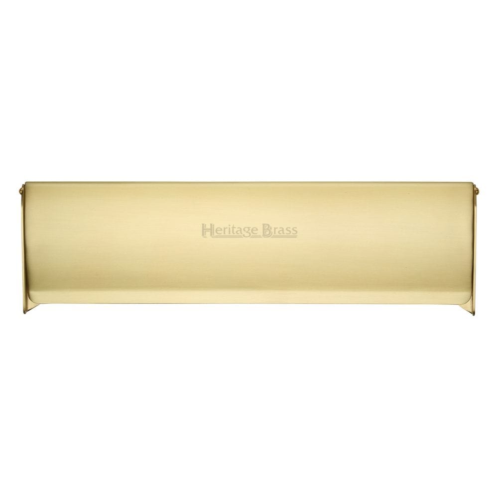 Heritage Brass Door Furniture Satin Brass / Interior Letter Flap / 299 x 83mm (11 3/4" x 3 1/2") Heritage Brass - Interior Letterflap 11 3/4" x 3 1/2"Satin Brass Finish