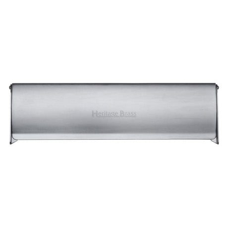 Heritage Brass Door Furniture Satin Chrome / Interior Letter Flap / 299 x 83mm (11 3/4" x 3 1/2") Heritage Brass - Interior Letterflap 11 3/4" x 3 1/2"Satin Chrome Finish