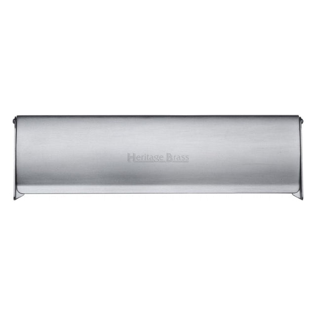 Heritage Brass Door Furniture Satin Chrome / Interior Letter Flap / 299 x 83mm (11 3/4" x 3 1/2") Heritage Brass - Interior Letterflap 11 3/4" x 3 1/2"Satin Chrome Finish