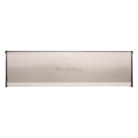 Heritage Brass Door Furniture Satin Nickel / Interior Letter Flap / 299 x 83mm (11 3/4" x 3 1/2") Heritage Brass - Interior Letterflap 11 3/4" x 3 1/2"Satin Nickel Finish
