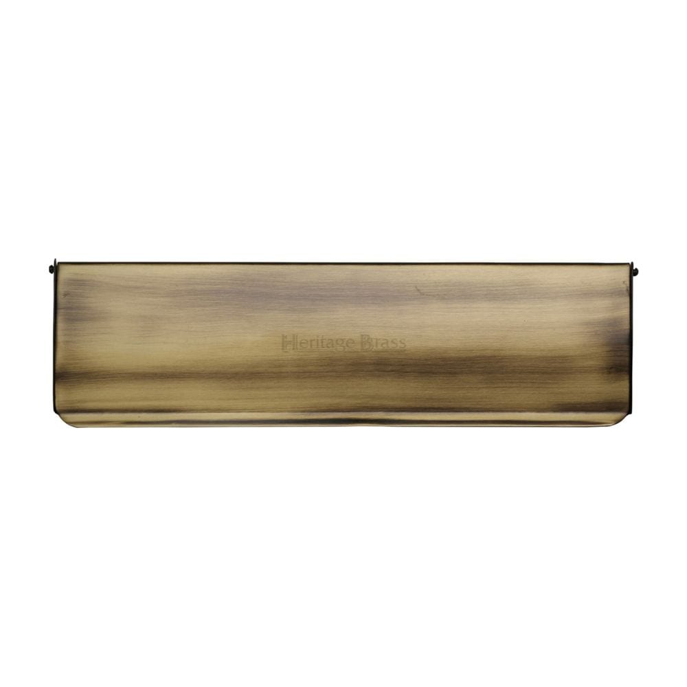 Heritage Brass Door Furniture Antique Brass / Interior Letter Flap / 280 x 83mm (11" x 3 3/4") Heritage Brass - Interior Letterflap 11" x 3 3/4"Antique Brass Finish