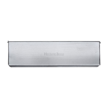 Heritage Brass Door Furniture Satin Chrome / Interior Letter Flap / 280 x 83mm (11" x 3 3/4") Heritage Brass - Interior Letterflap 11" x 3 3/4"Satin Chrome Finish