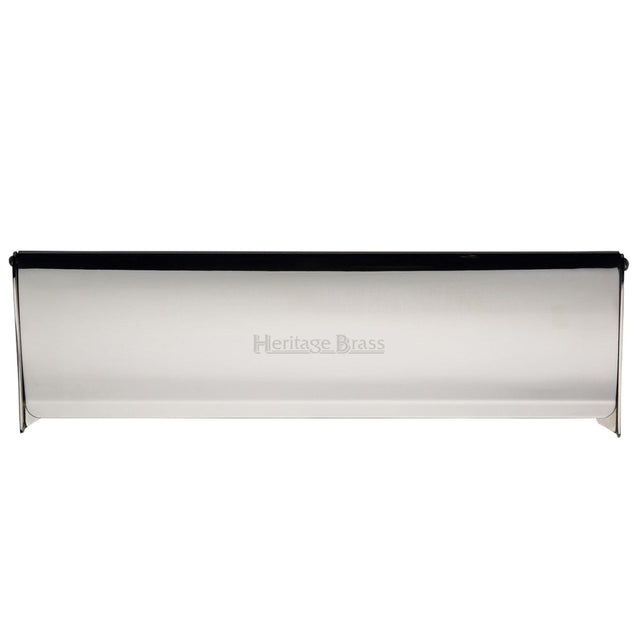 Heritage Brass Door Furniture Polished Nickel / Interior Letter Flap / 15 3/4 x 4" Heritage Brass - Interior Letterflap 15 3/4 x 4 Polished Nickel finish