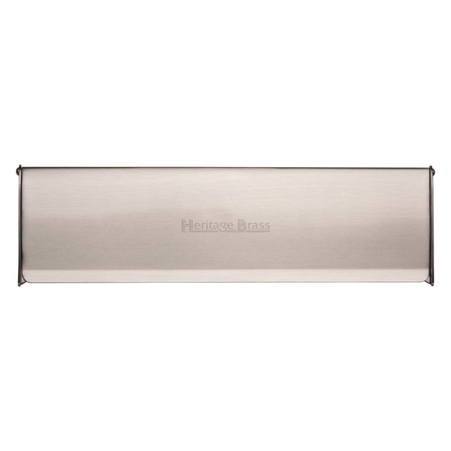 Heritage Brass Door Furniture Satin Nickel / Interior Letter Flap / 15 3/4 x 4" Heritage Brass - Interior Letterflap 15 3/4 x 4 Satin Nickel finish