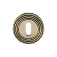 Heritage Brass Door Furniture Antique Brass / Mortice Key Profile Escutcheons Heritage Brass - Key Escutcheon Antique Brass Finish