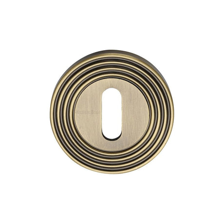 Heritage Brass Door Furniture Antique Brass / Mortice Key Profile Escutcheons Heritage Brass - Key Escutcheon Antique Brass Finish
