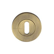 Heritage Brass Door Furniture Antique Brass / Mortice Key Profile Escutcheons Heritage Brass - Key Escutcheon Antique Brass Finish