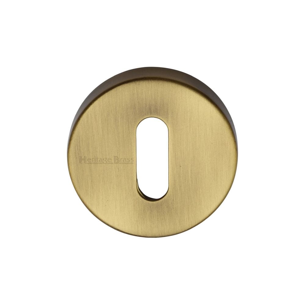Heritage Brass Door Furniture Antique Brass / Mortice Key Profile Escutcheons Heritage Brass - Key Escutcheon Antique Brass Finish