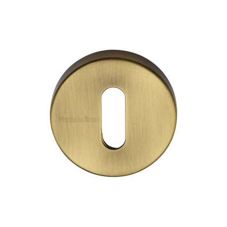 Heritage Brass Door Furniture Antique Brass / Mortice Key Profile Escutcheons Heritage Brass - Key Escutcheon Antique Brass Finish