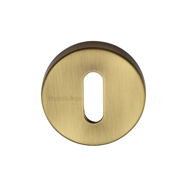 Heritage Brass Door Furniture Antique Brass / Mortice Key Profile Escutcheons Heritage Brass - Key Escutcheon Antique Brass Finish