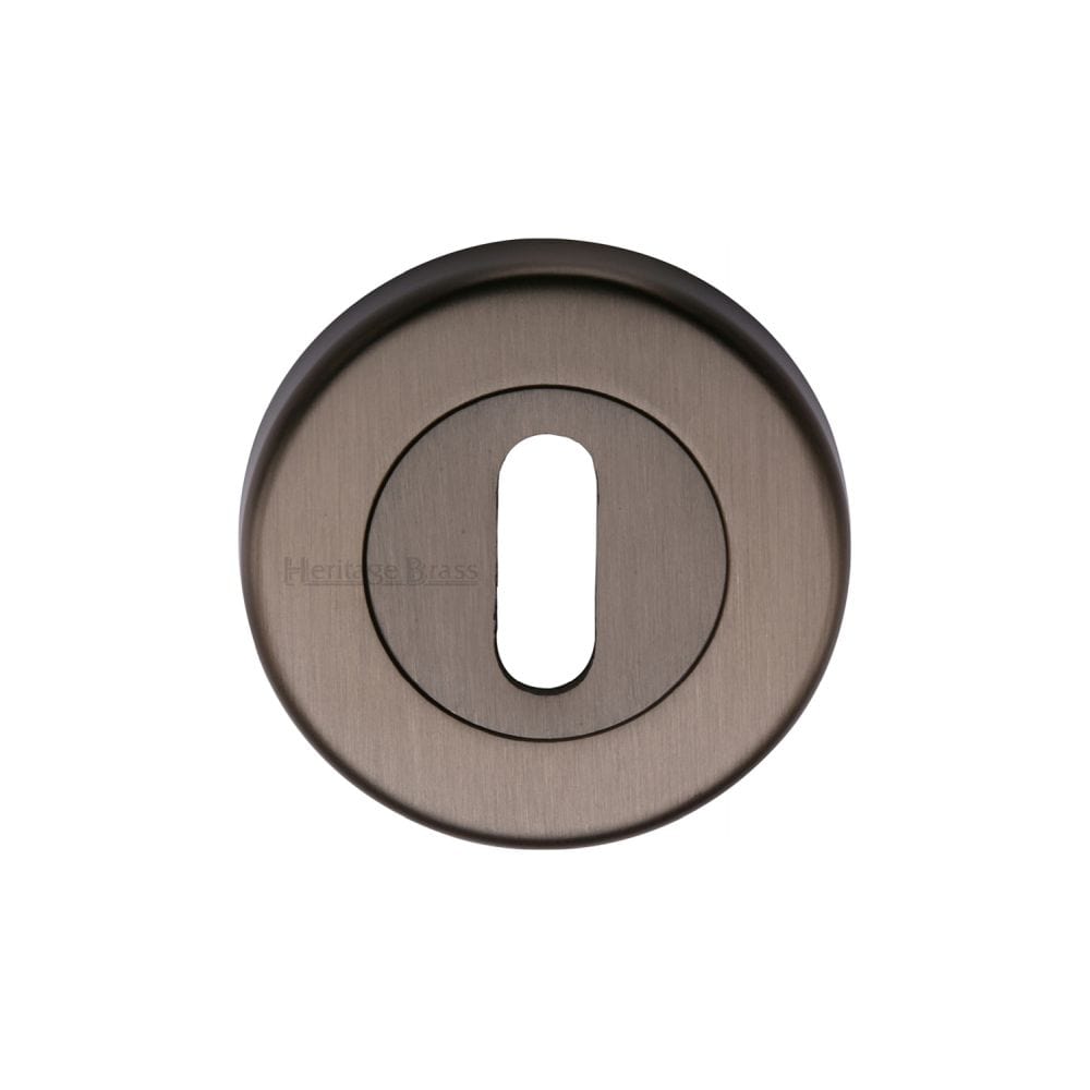 Heritage Brass Door Furniture Matt Bronze / Mortice Key Profile Escutcheons Heritage Brass - Key Escutcheon Matt Bronze Finish