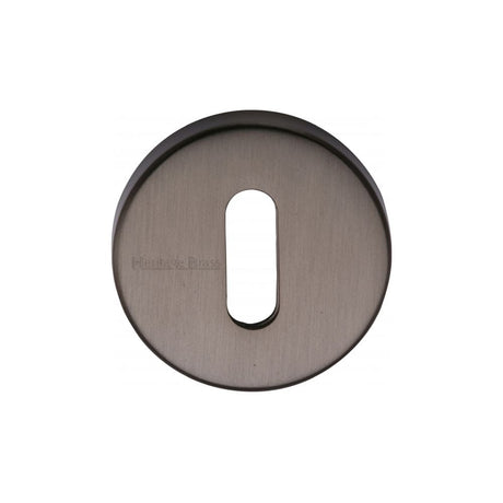 Heritage Brass Door Furniture Matt Bronze / Mortice Key Profile Escutcheons Heritage Brass - Key Escutcheon Matt Bronze Finish