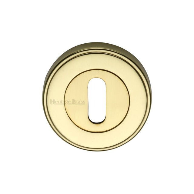 Heritage Brass Door Furniture Polished Brass / Mortice Key Profile Escutcheons Heritage Brass - Key Escutcheon Polished Brass Finish