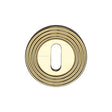 Heritage Brass Door Furniture Polished Brass / Mortice Key Profile Escutcheons Heritage Brass - Key Escutcheon Polished Brass Finish