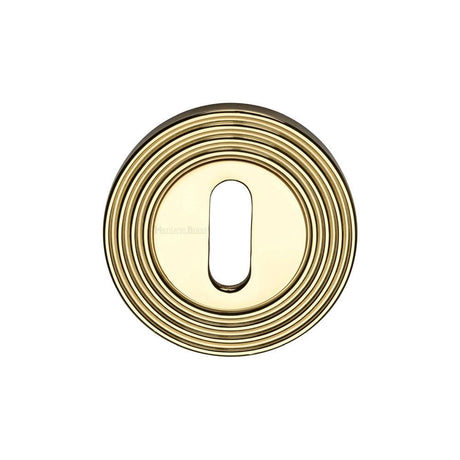 Heritage Brass Door Furniture Polished Brass / Mortice Key Profile Escutcheons Heritage Brass - Key Escutcheon Polished Brass Finish