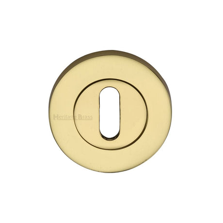Heritage Brass Door Furniture Polished Brass / Mortice Key Profile Escutcheons Heritage Brass - Key Escutcheon Polished Brass Finish