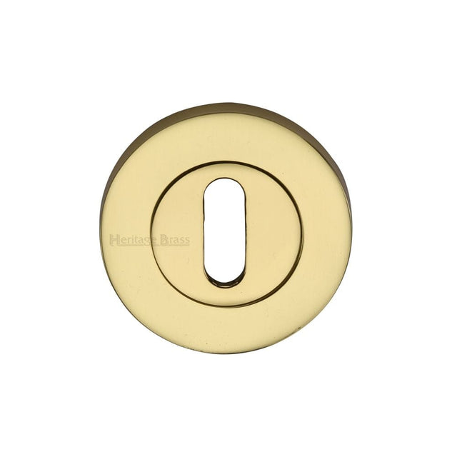 Heritage Brass Door Furniture Polished Brass / Mortice Key Profile Escutcheons Heritage Brass - Key Escutcheon Polished Brass Finish