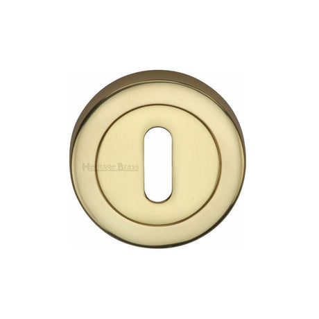 Heritage Brass Door Furniture Polished Brass / Mortice Key Profile Escutcheons Heritage Brass - Key Escutcheon Polished Brass Finish