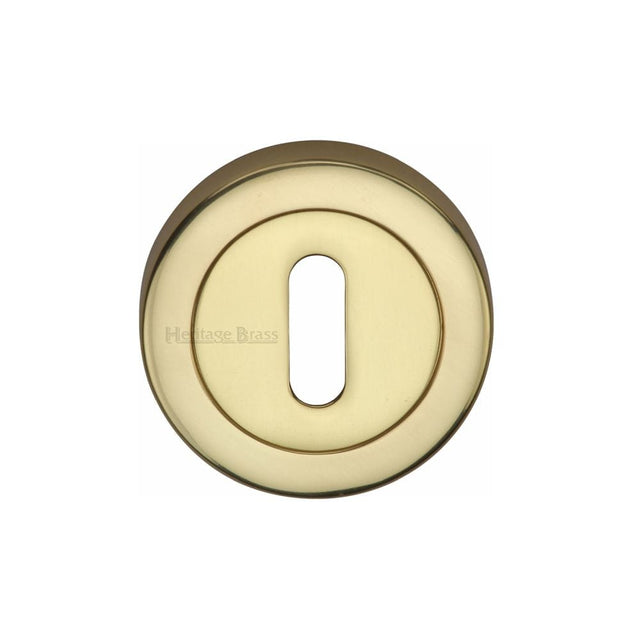 Heritage Brass Door Furniture Polished Brass / Mortice Key Profile Escutcheons Heritage Brass - Key Escutcheon Polished Brass Finish