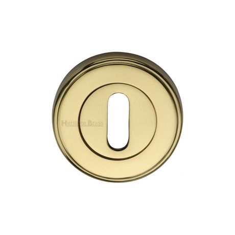 Heritage Brass Door Furniture Polished Brass / Mortice Key Profile Escutcheons Heritage Brass - Key Escutcheon Polished Brass Finish
