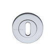Heritage Brass Door Furniture Polished Chrome / Mortice Key Profile Escutcheons Heritage Brass - Key Escutcheon Polished Chrome Finish