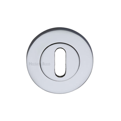 Heritage Brass Door Furniture Polished Chrome / Mortice Key Profile Escutcheons Heritage Brass - Key Escutcheon Polished Chrome Finish
