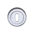 Heritage Brass Door Furniture Polished Chrome / Mortice Key Profile Escutcheons Heritage Brass - Key Escutcheon Polished Chrome Finish