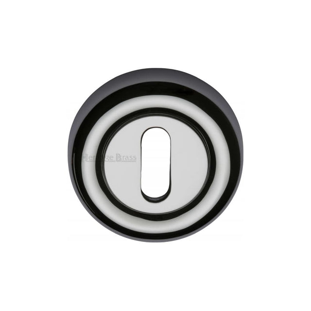 Heritage Brass Door Furniture Polished Chrome / Mortice Key Profile Escutcheons Heritage Brass - Key Escutcheon Polished Chrome Finish