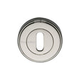 Heritage Brass Door Furniture Polished Nickel / Mortice Key Profile Escutcheons Heritage Brass - Key Escutcheon Polished Nickel Finish