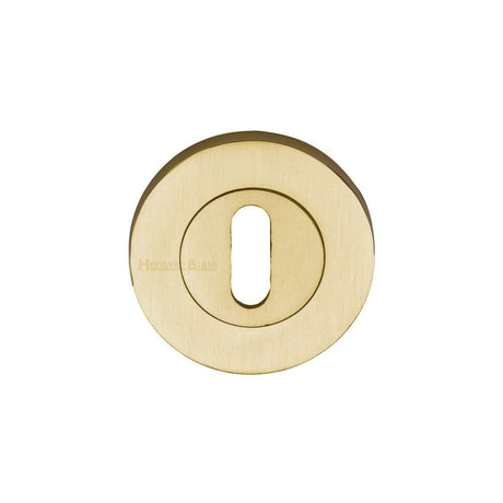 Heritage Brass Door Furniture Satin Brass / Mortice Key Profile Escutcheons Heritage Brass - Key Escutcheon Satin Brass Finish