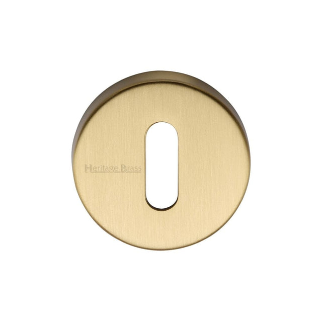 Heritage Brass Door Furniture Satin Brass / Mortice Key Profile Escutcheons Heritage Brass - Key Escutcheon Satin Brass Finish