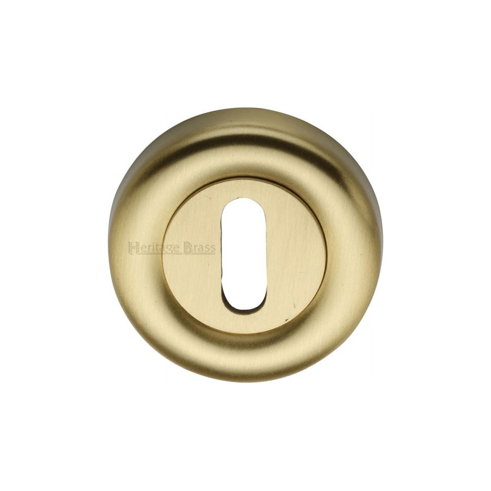 Heritage Brass Door Furniture Satin Brass / Mortice Key Profile Escutcheons Heritage Brass - Key Escutcheon Satin Brass Finish