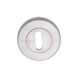 Heritage Brass Door Furniture Satin Chrome / Mortice Key Profile Escutcheons Heritage Brass - Key Escutcheon Satin Chrome Finish