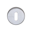Heritage Brass Door Furniture Satin Chrome / Mortice Key Profile Escutcheons Heritage Brass - Key Escutcheon Satin Chrome Finish