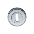 Heritage Brass Door Furniture Satin Chrome / Mortice Key Profile Escutcheons Heritage Brass - Key Escutcheon Satin Chrome Finish