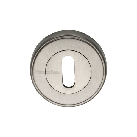 Heritage Brass Door Furniture Satin Nickel / Mortice Key Profile Escutcheons Heritage Brass - Key Escutcheon Satin Nickel Finish