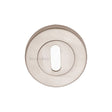 Heritage Brass Door Furniture Satin Nickel / Mortice Key Profile Escutcheons Heritage Brass - Key Escutcheon Satin Nickel Finish