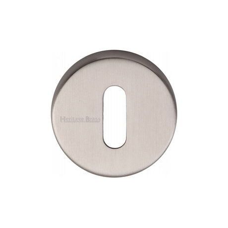Heritage Brass Door Furniture Satin Nickel / Mortice Key Profile Escutcheons Heritage Brass - Key Escutcheon Satin Nickel Finish