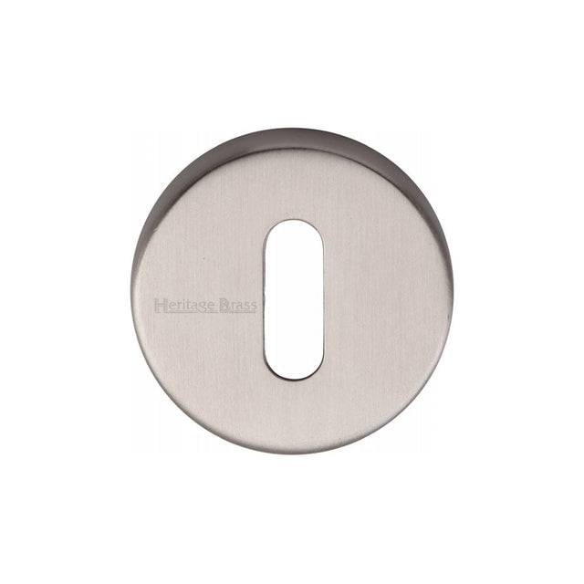 Heritage Brass Door Furniture Satin Nickel / Mortice Key Profile Escutcheons Heritage Brass - Key Escutcheon Satin Nickel Finish