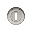 Heritage Brass Door Furniture Satin Nickel / Mortice Key Profile Escutcheons Heritage Brass - Key Escutcheon Satin Nickel Finish