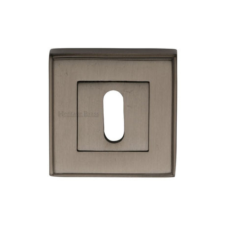 Heritage Brass Door Furniture Matt Bronze / Mortice Key Profile Escutcheons Heritage Brass - Key Escutcheon Square Matt Bronze Finish